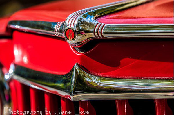Paxton supercharged Willys Utility Wagon hood ornament.