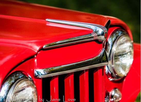 Paxton supercharged Willys Utility Wagon hood ornament.